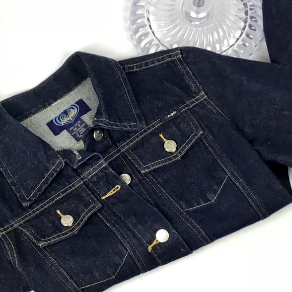 Angels Size S Womens Juniors Denim Jean Jacket - Picture 4 of 4